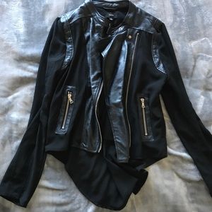 Leather jacket/cardigan